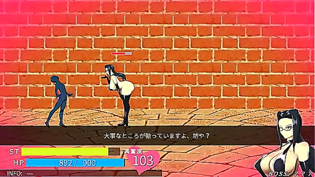 Man in hentai act with hot lady in new action hentai porn game