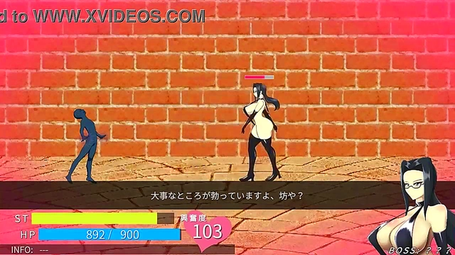 Man in hentai act with hot lady in new action hentai porn game