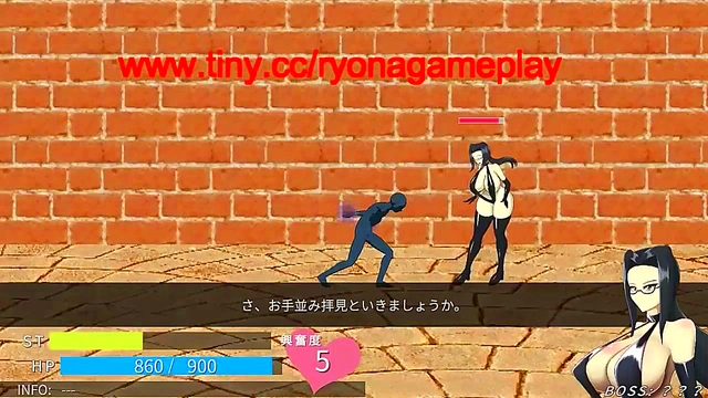 Man in hentai act with hot lady in new action hentai porn game