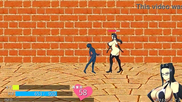 Man in hentai act with hot lady in new action hentai porn game