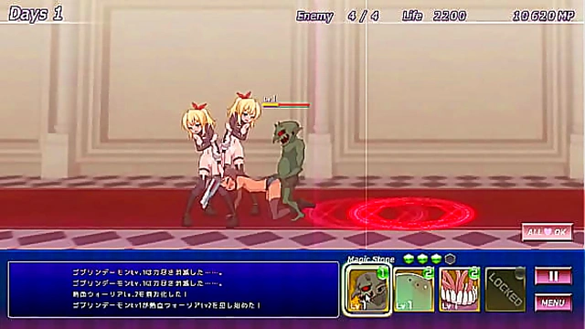 Cute ladies in hentai sex with green men in Raspbery castle 2 new hentai game video