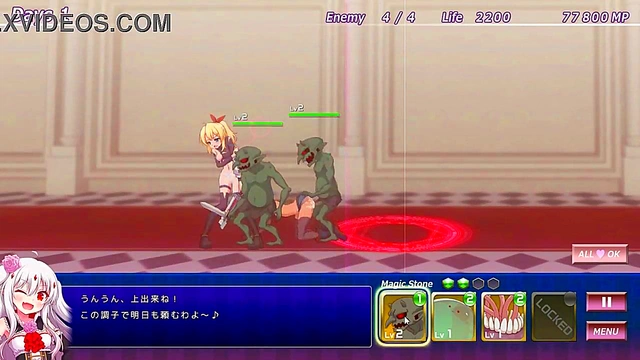 Cute ladies in hentai sex with green men in Raspbery castle 2 new hentai game video