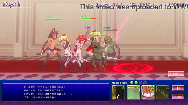 Cute ladies in hentai sex with green men in Raspbery castle 2 new hentai game video