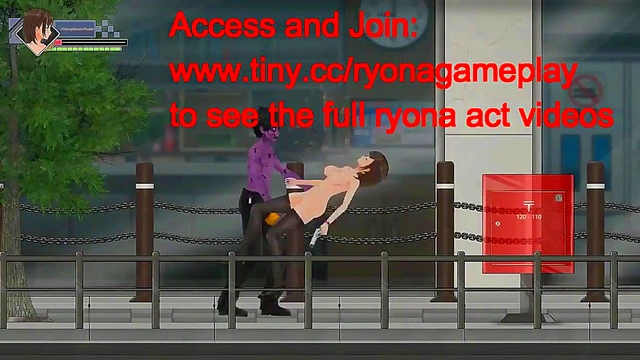 Female cop has sex with zombie men in Hot porn hentai game