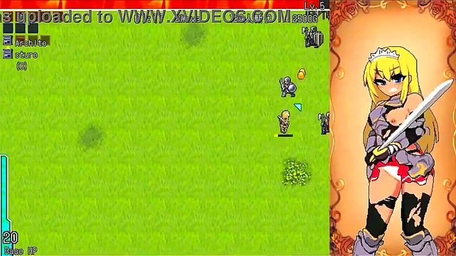 Warrior girl having sex with soldiers in Great Senka action rpg hentai game video