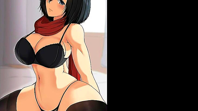 Mikasa Ackerman compilation of her Rule 34