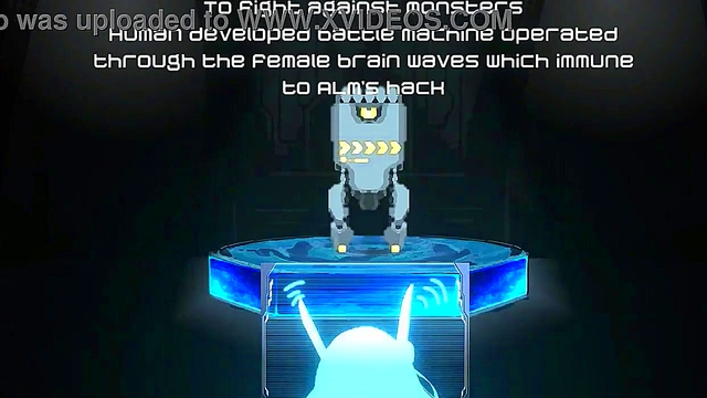 Cute lady has sex with robots men in Fatal flame erotic new hentai game video