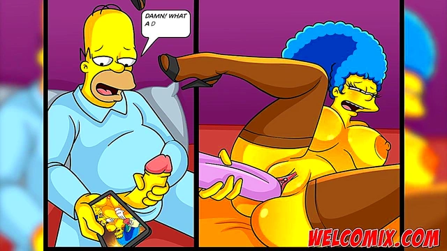 Christmas Present! Giving his wife as a gift to beggars! The Simptoons'Simpsons Hentai
