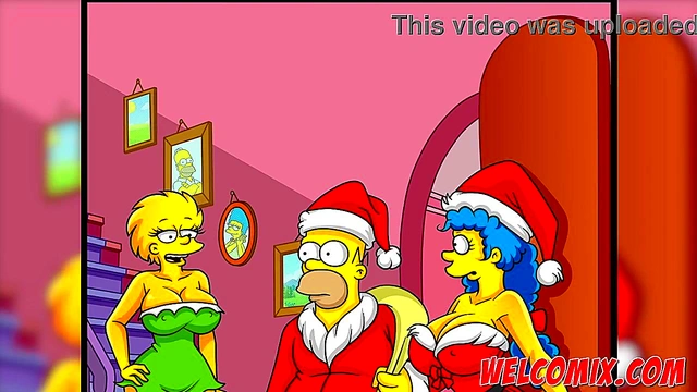 Christmas Present! Giving his wife as a gift to beggars! The Simptoons'Simpsons Hentai