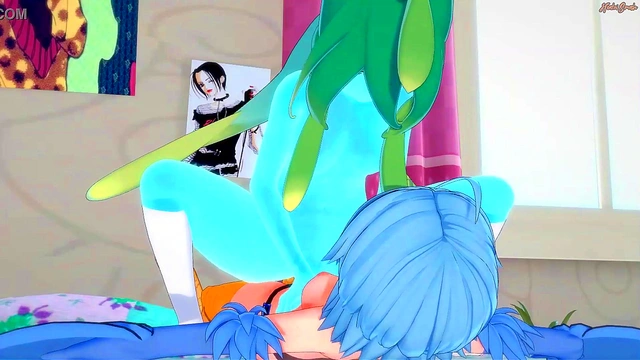 Slime girl Suu gets strapon fucked by harpy Papi - Daily Life With a Monster Girl Hentai