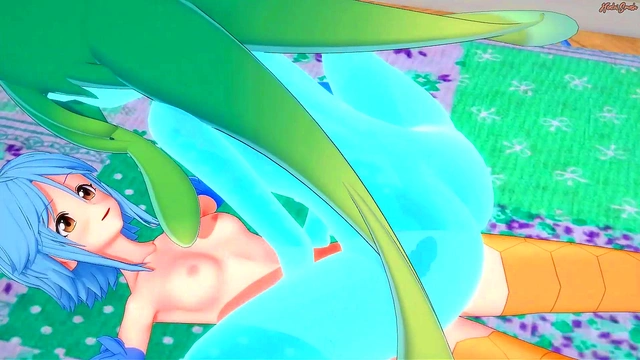 Slime girl Suu gets strapon fucked by harpy Papi - Daily Life With a Monster Girl Hentai