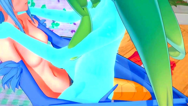 Slime girl Suu gets strapon fucked by harpy Papi - Daily Life With a Monster Girl Hentai