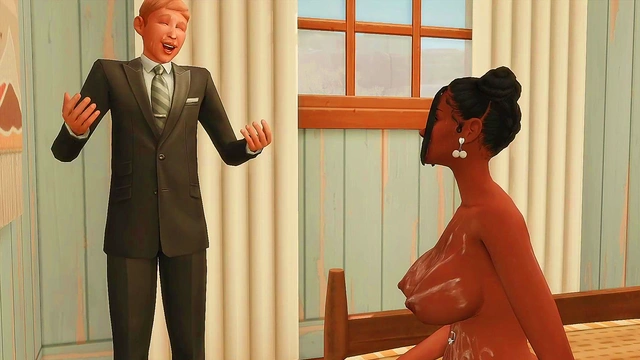 Busty Petite Ebony Teen Loves To Suck and Fuck Cock - Sims 4 Hentai