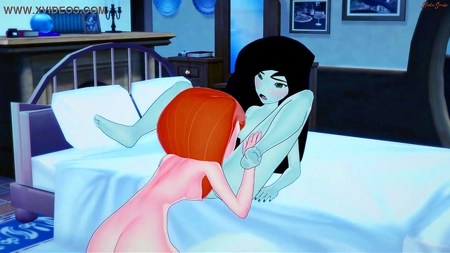 Kim Possible eating Sheego's pussy before they scissor - Kim Possible Lesbian Hentai