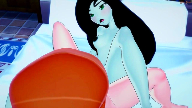 Kim Possible eating Sheego's pussy before they scissor - Kim Possible Lesbian Hentai