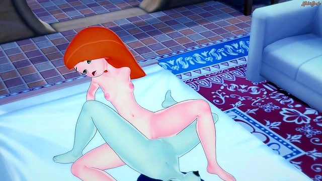 Kim Possible eating Sheego's pussy before they scissor - Kim Possible Lesbian Hentai