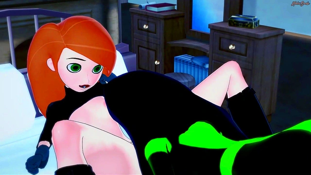 Kim Possible eating Sheego's pussy before they scissor - Kim Possible Lesbian Hentai