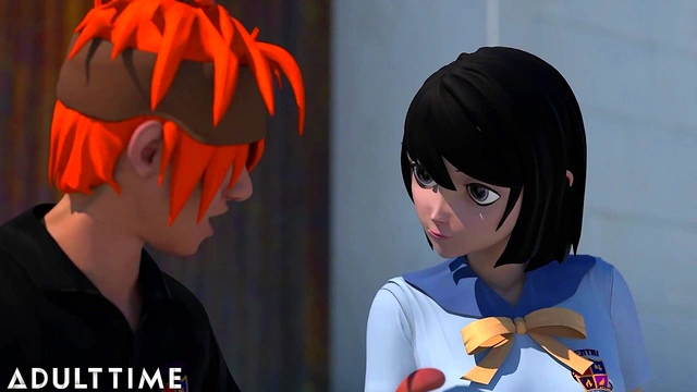 ADULT TIME - Hentai Babe Talks Her Study Buddy Through An Intimate Pussy Creampie