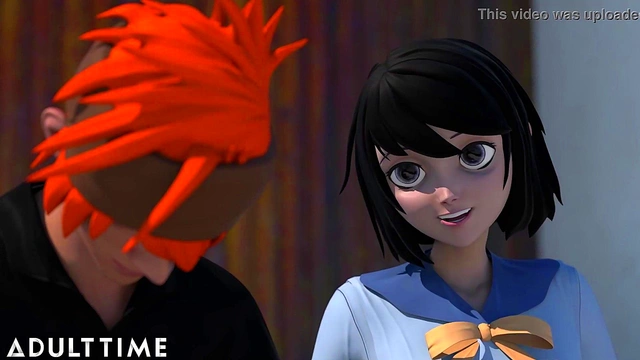 ADULT TIME - Hentai Babe Talks Her Study Buddy Through An Intimate Pussy Creampie