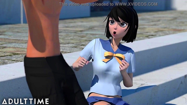 ADULT TIME - Hentai Babe Talks Her Study Buddy Through An Intimate Pussy Creampie