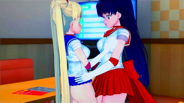 Sailor Moon gets her pussy eaten by Sailor Mars'trib orgasm