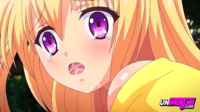 Sexy blonde tries ice cream and my cock