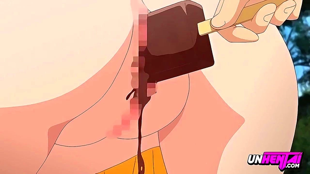 Sexy blonde tries ice cream and my cock