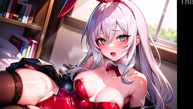 Hot Anime Playboy Bunny Girl (with pussy masturbation ASMR sound!) Uncensored Hentai