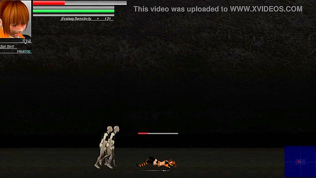 Aya girl hentai having sex with zombies men in The hounds of the Blade hentai new gameplay