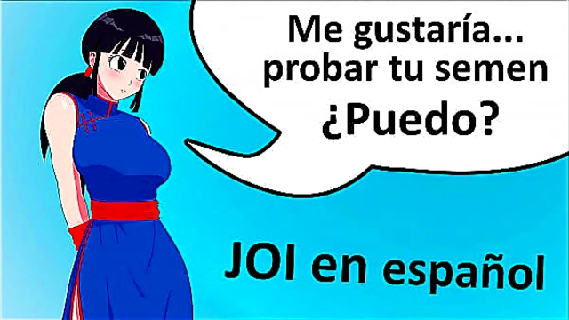 JOI hentai Dragon Ball challenge Run 2 times Spanish audio