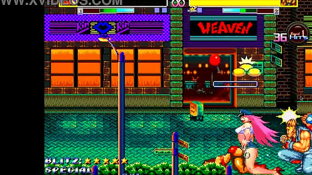 Cute lady in sex in Streets of ryona new hentai game