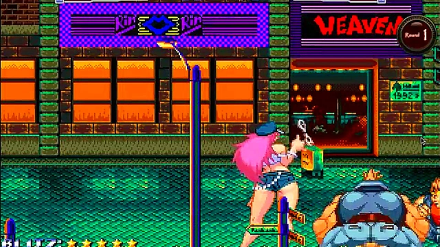 Cute lady in sex in Streets of ryona new hentai game