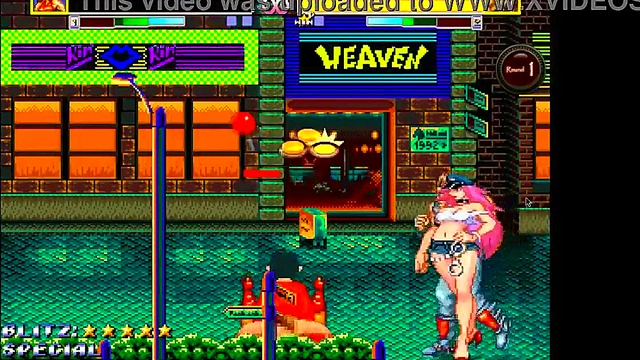 Cute lady in sex in Streets of ryona new hentai game