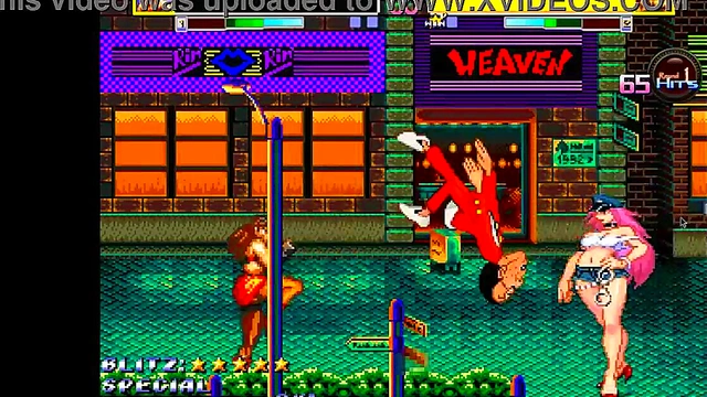 Cute lady in sex in Streets of ryona new hentai game