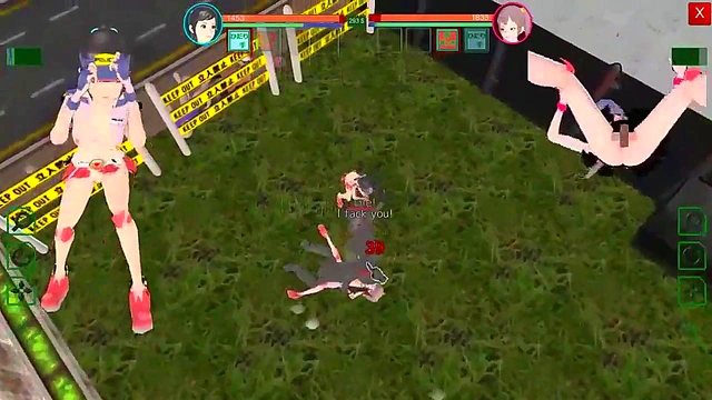 2 female guards has sex with men in Future Suppanuki pol hentai game video