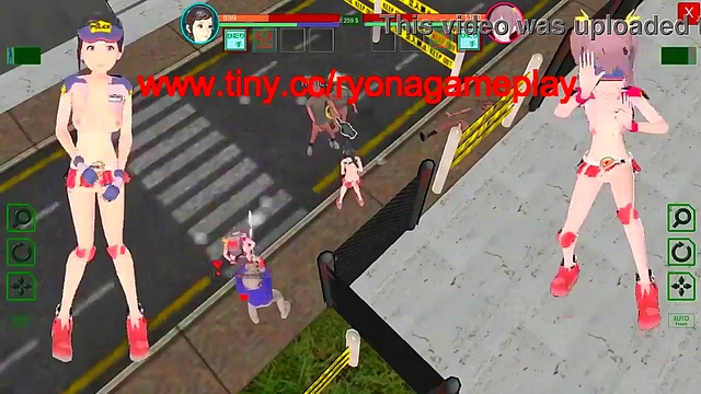 2 female guards has sex with men in Future Suppanuki pol hentai game video