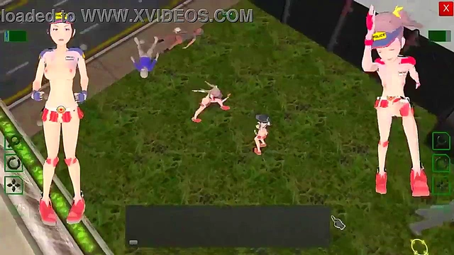 2 female guards has sex with men in Future Suppanuki pol hentai game video