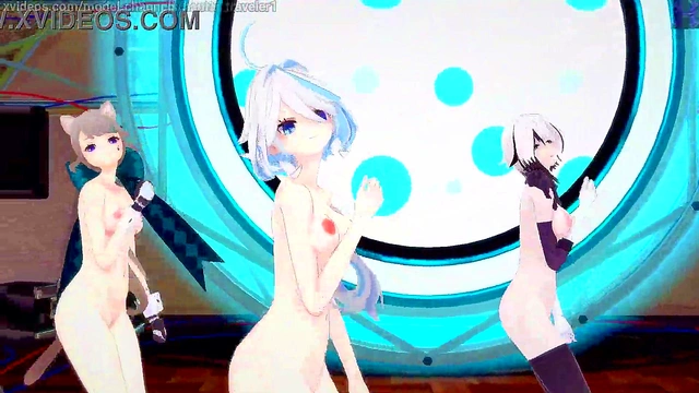 Genshin impact: [MMD] Chung Ha - Gotta go (Lynette'Furina'Arlecchino)