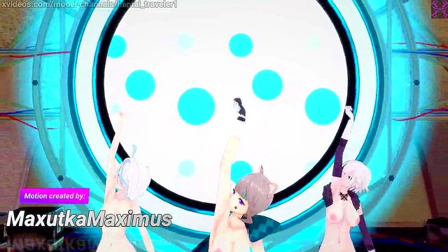 Genshin impact: [MMD] Chung Ha - Gotta go (Lynette'Furina'Arlecchino)