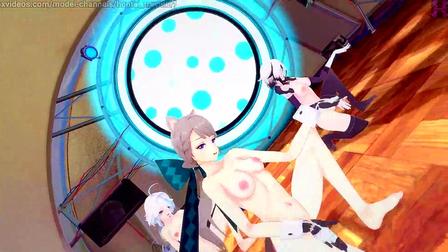 Genshin impact: [MMD] Chung Ha - Gotta go (Lynette'Furina'Arlecchino)