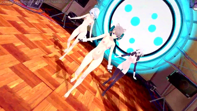 Genshin impact: [MMD] Chung Ha - Gotta go (Lynette'Furina'Arlecchino)