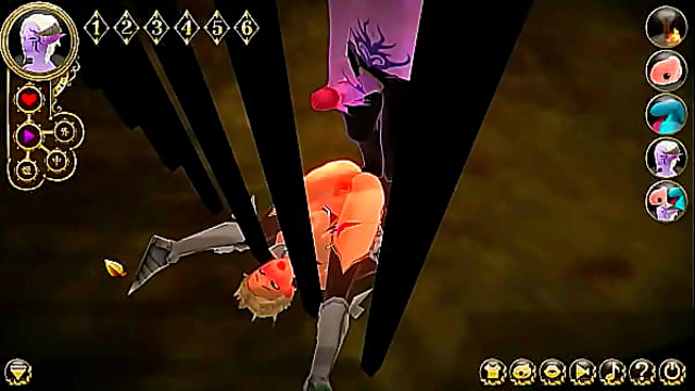 Cute princess has sex with a man in Princess knight rucimia hentai porn game