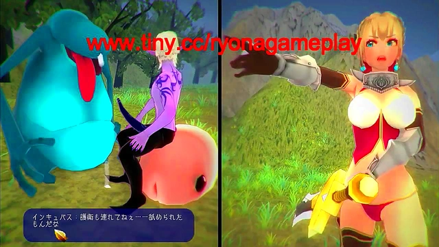 Cute princess has sex with a man in Princess knight rucimia hentai porn game