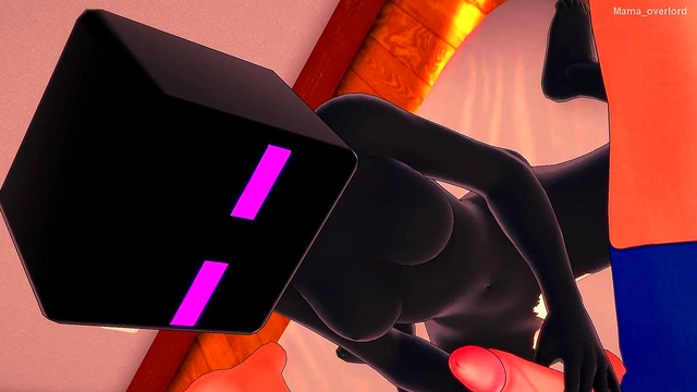 Enderman dressed girlfriend wants to have fun fucking (hentai)