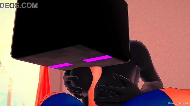 Enderman dressed girlfriend wants to have fun fucking (hentai)