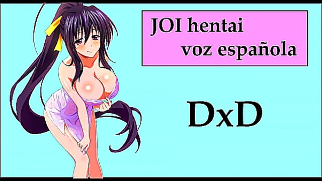 Audio JOI hentai with Akeno from Dx D She laughs at your penis