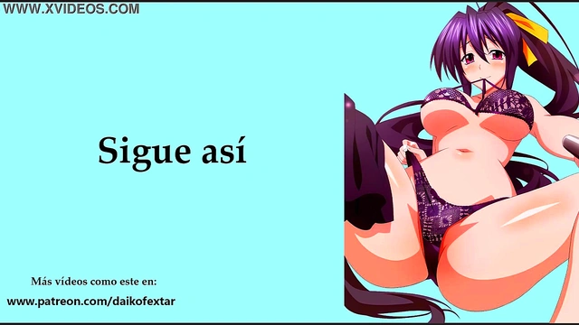 Audio JOI hentai with Akeno from Dx D She laughs at your penis