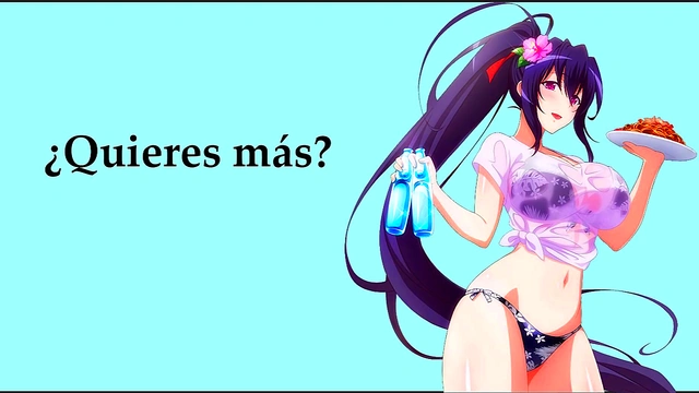 Audio JOI hentai with Akeno from Dx D She laughs at your penis