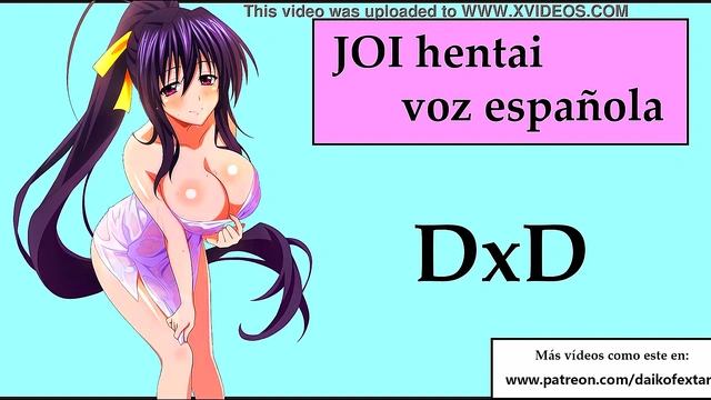 Audio JOI hentai with Akeno from Dx D She laughs at your penis