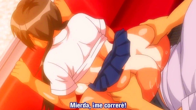 CREAMPIE A STUDENT ON THE HENTAI TRAIN